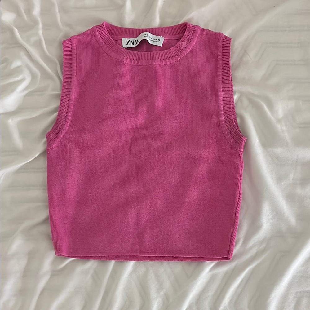 Zara Kids Vibrant Pink Tank Top